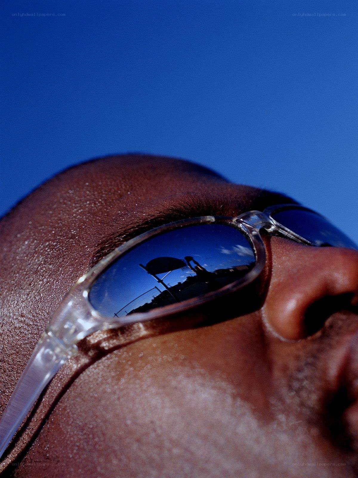Man wearing sunglasses