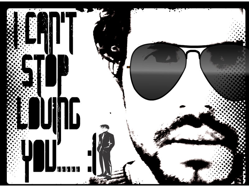 Man Wearing Sunglasses — Black, Dramatic, Comic