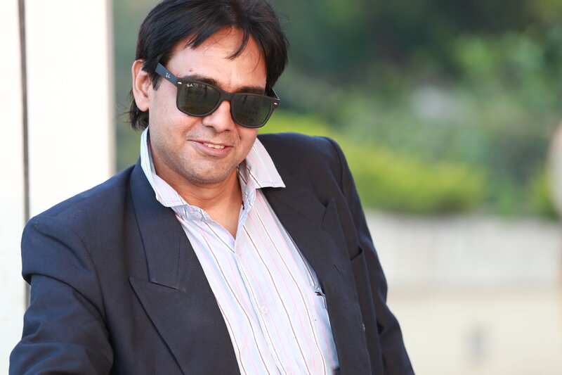 Man Wearing Sunglasses — Black, Neutral, Afternoon