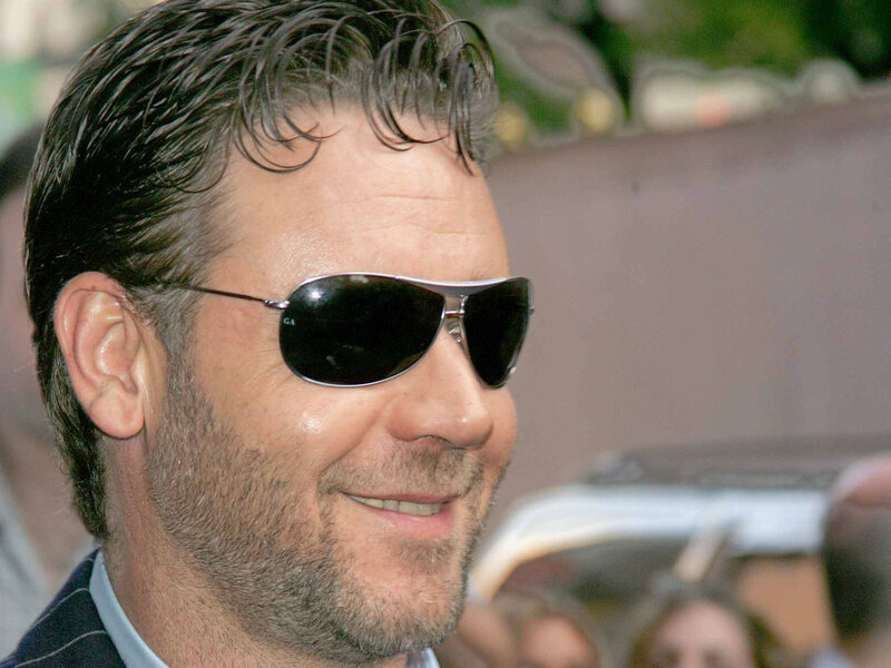 Man Wearing Sunglasses — Black, Smiling