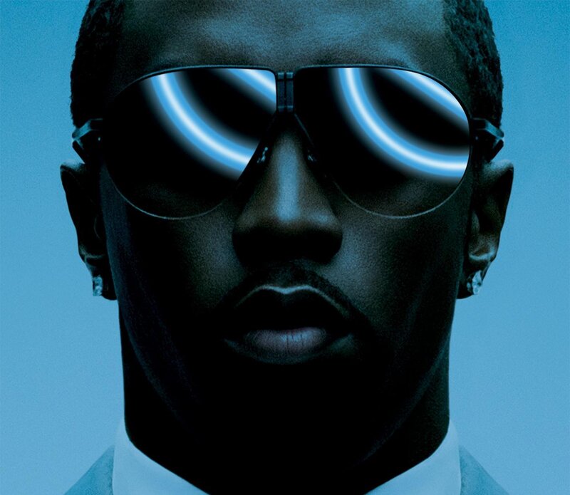 Man Wearing Sunglasses — Blue, Dramatic, Photograph, Earrings