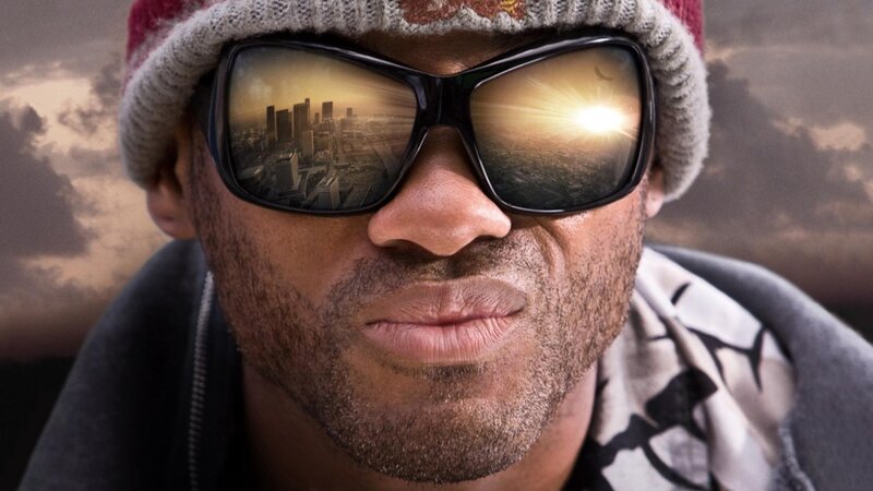 Man Wearing Sunglasses — Gray, Dramatic, Sunset, Photograph, Beanie Hat