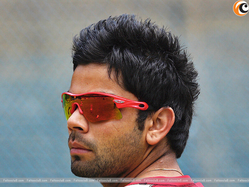 Man Wearing Sunglasses — Red
