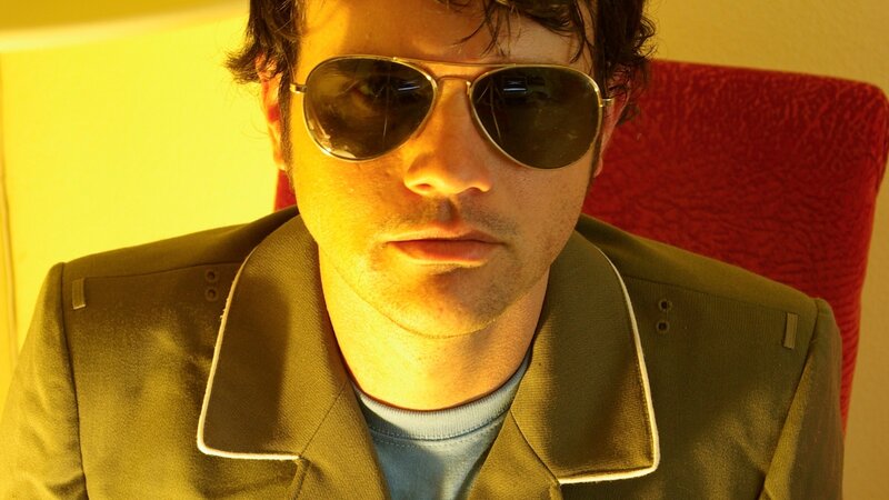 Man Wearing Sunglasses — Yellow, Dramatic