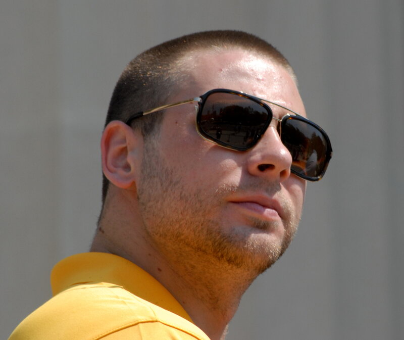 Man Wearing Sunglasses — Yellow, Neutral