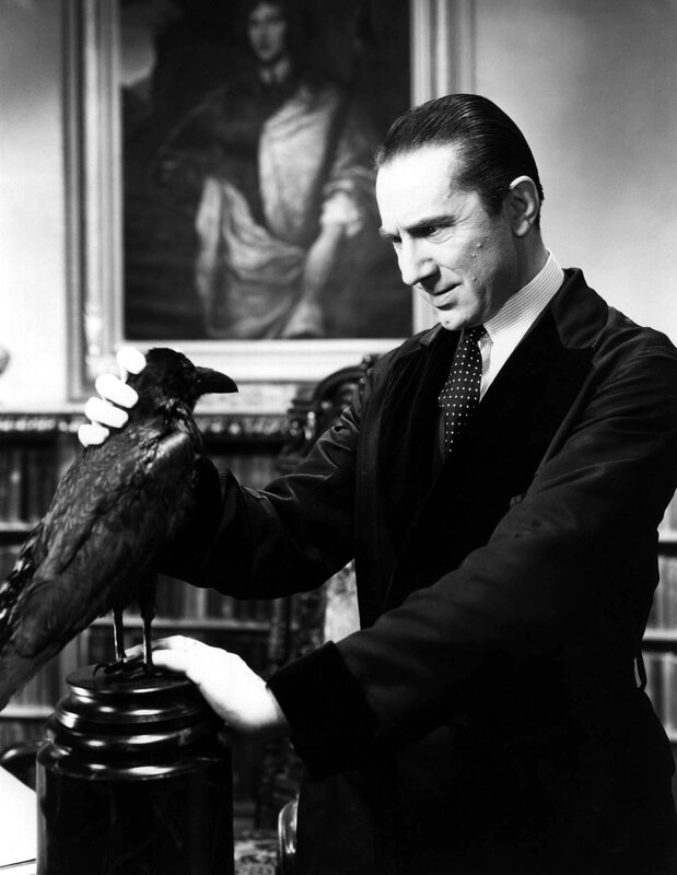 Man with a raven on his arm