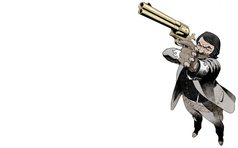 man with a revolver