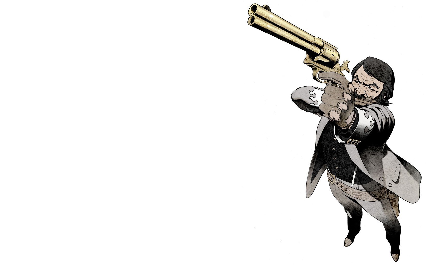 man with a revolver