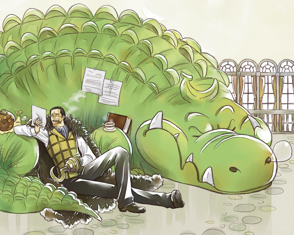 man with a sleeping dragon