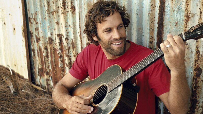 Man with Acoustic Guitar — Red