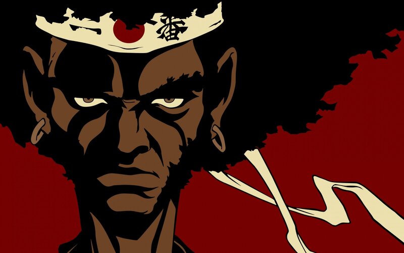 Man with Afro Hairstyle — Black, Dramatic, Anime, Headband