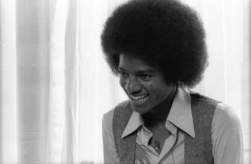 Man with Afro Hairstyle — Black