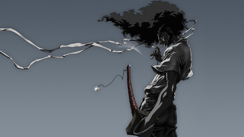 Man with Afro Hairstyle — Gray