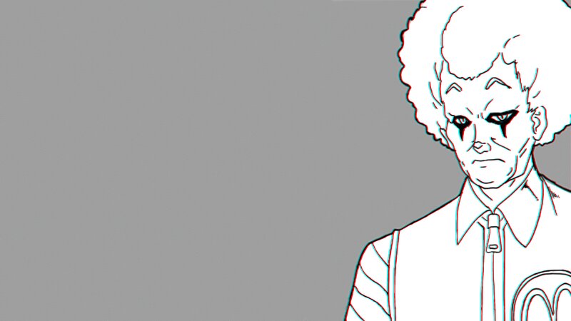 Man with Afro Wig