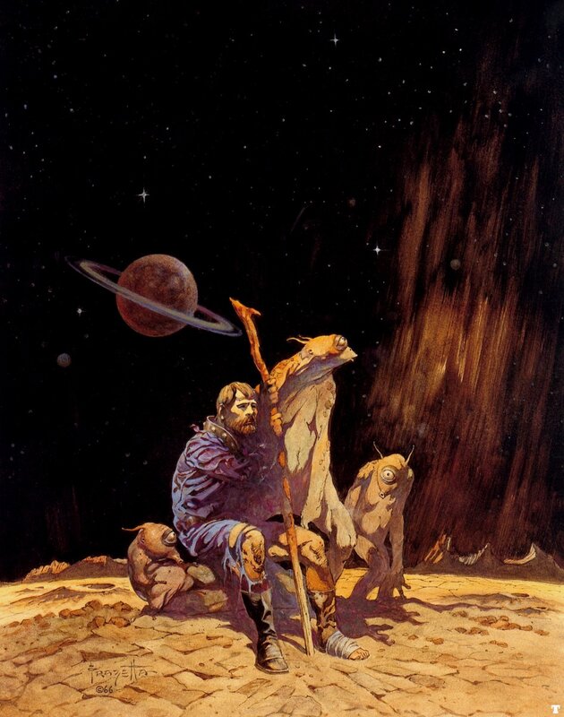 Man with Alien Creatures — Brown