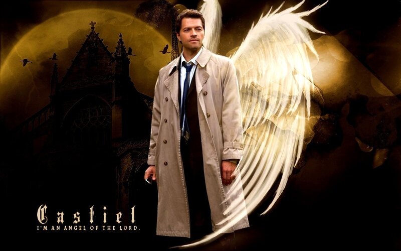 Man with Angel Wings — Black, Dramatic, Night, Digital Art, Trench Coat