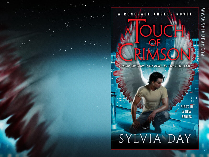 Man with Angel Wings — Blue, Dramatic