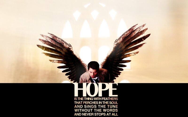 Man with Angel Wings — Brown, Dramatic