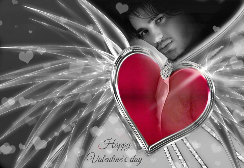 Man with Angel Wings — Red, Romantic