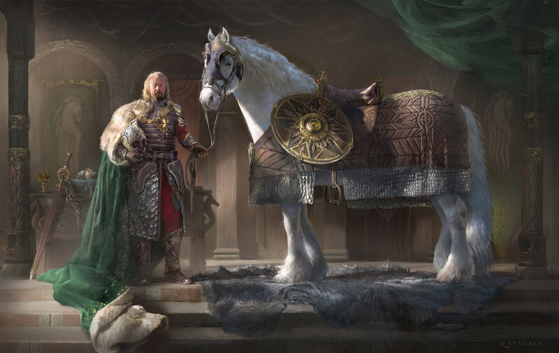 Man with Armored Horse