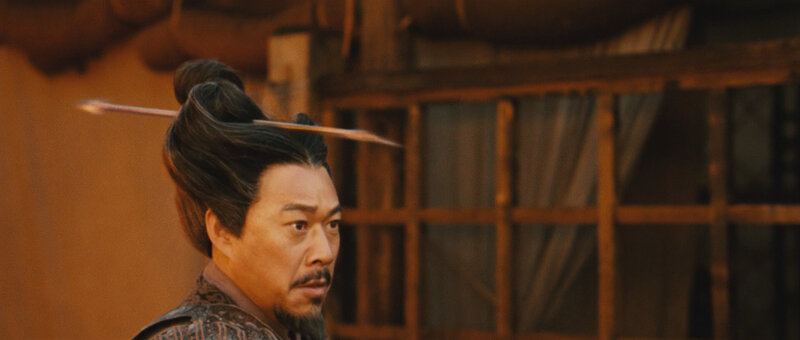 Man with arrow in head