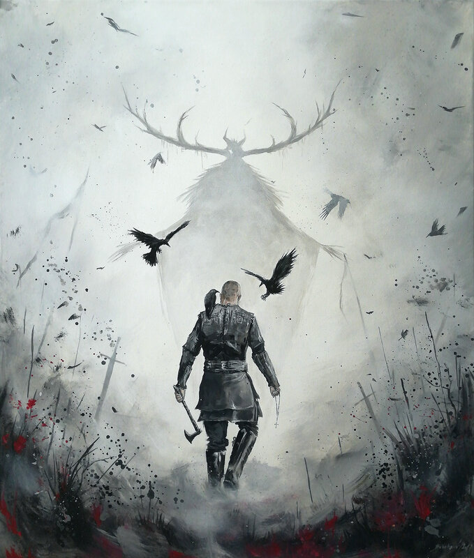 Man with Axe Walking