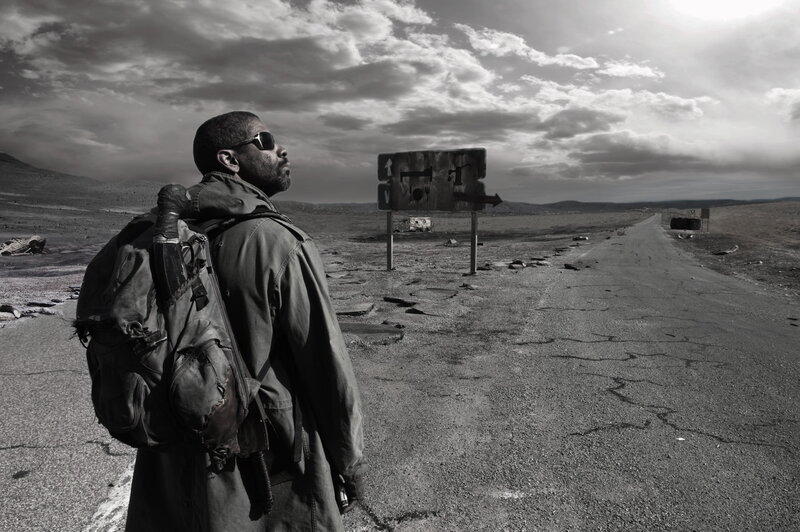 Man with Backpack — Black, Dramatic