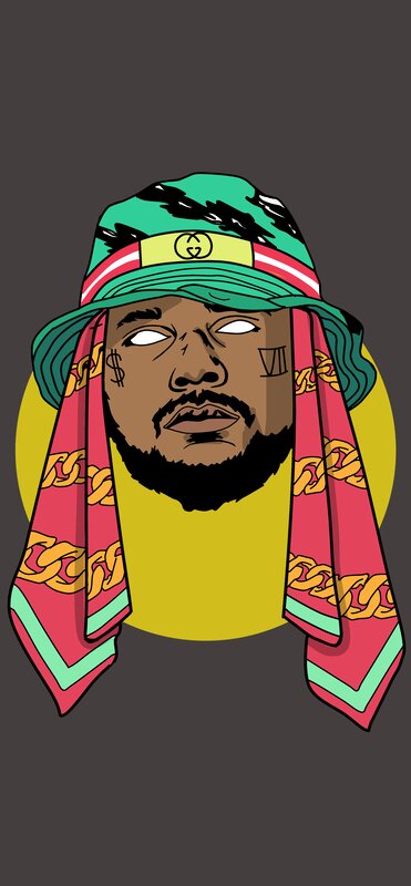 Man with Bandana and Hat