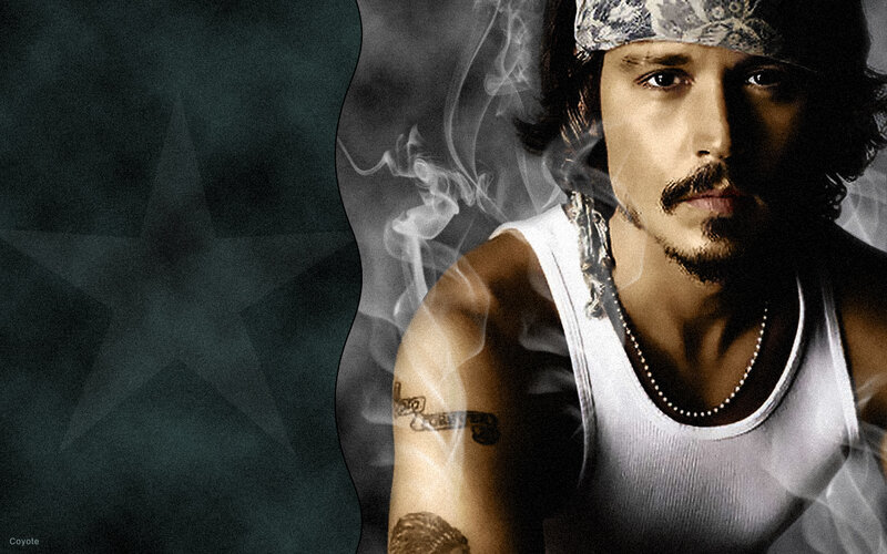 Man with Bandana and Tattoos — Black