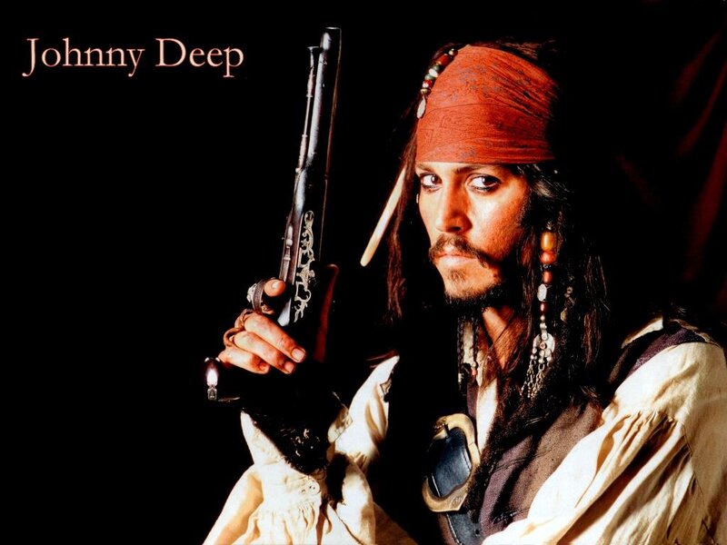 Man with Bandana Holding Gun — Black