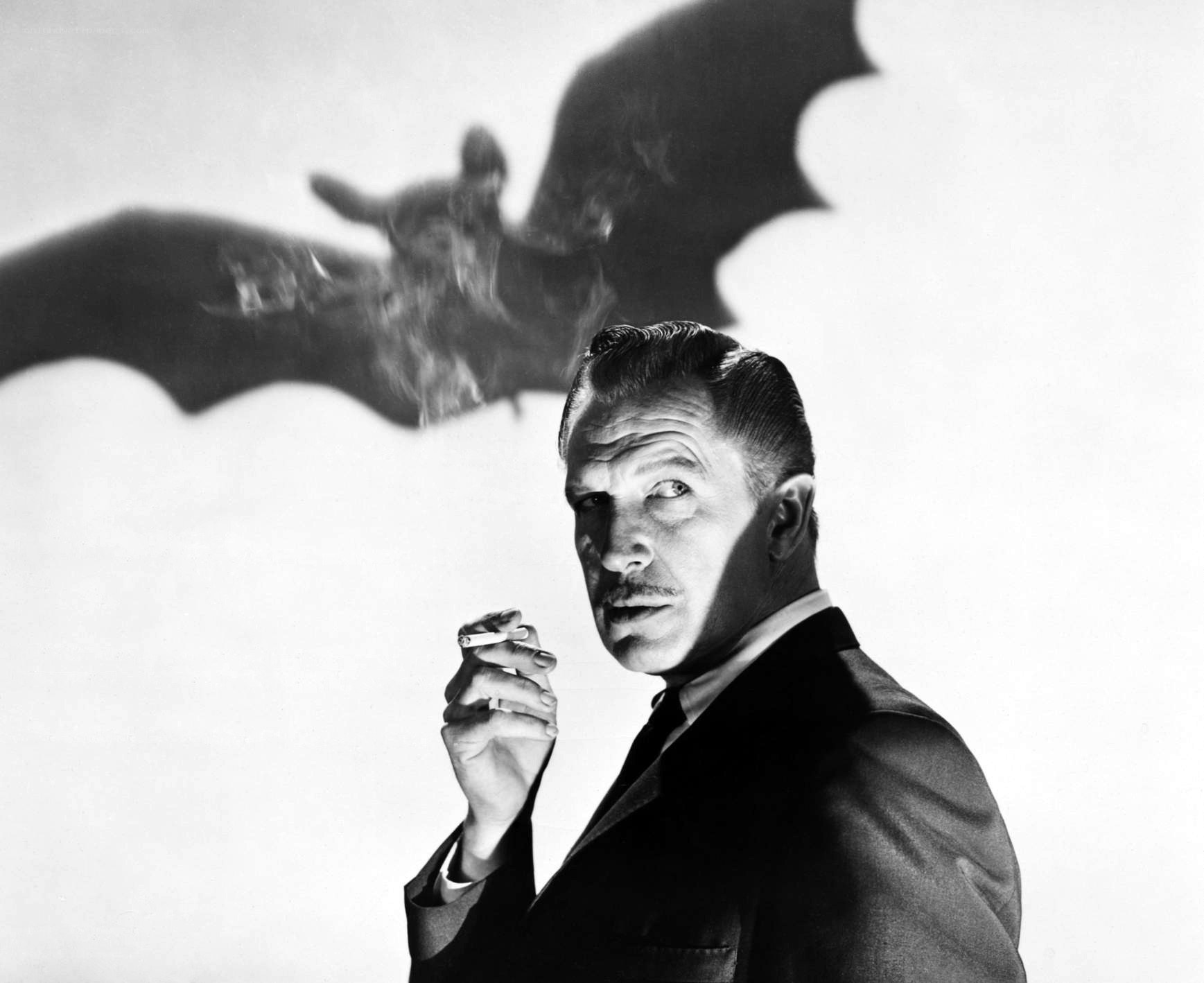 Man with bat shadow