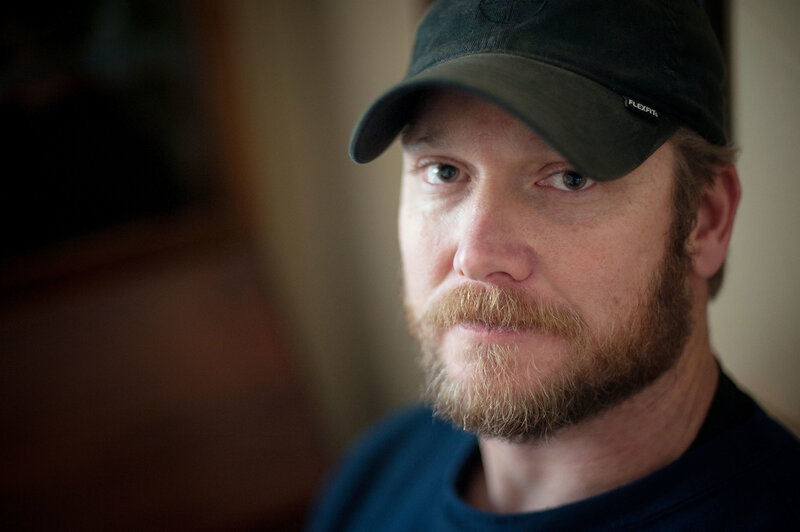 Man with Beard and Cap — Blue