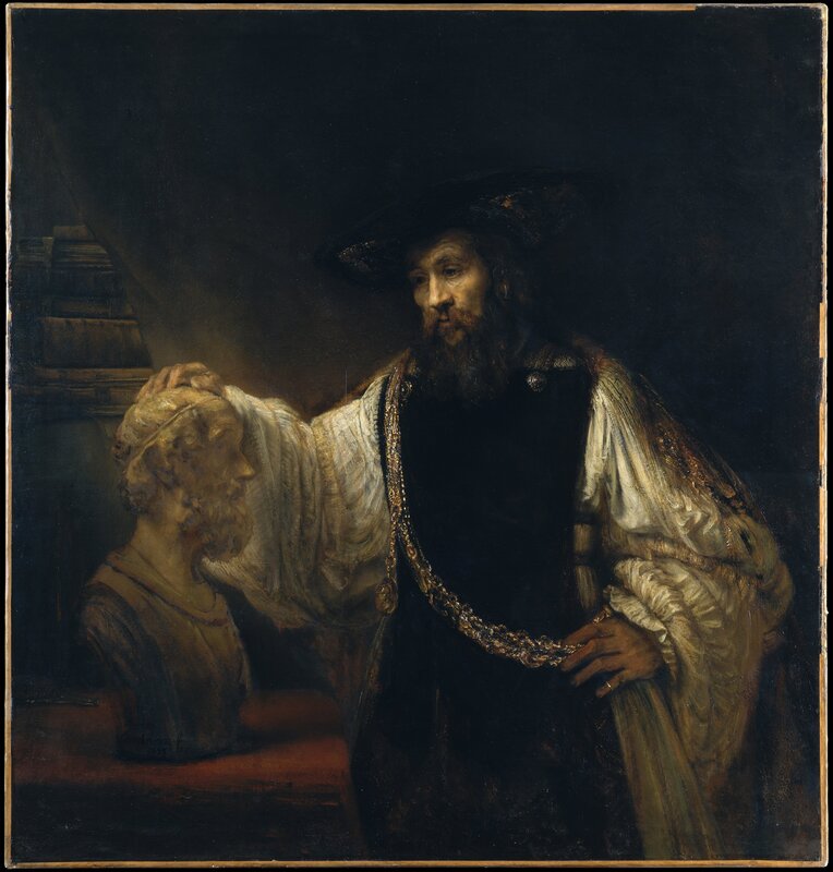 Man with Beard and Hat — Black, Dramatic