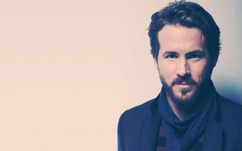 Man with Beard and Scarf — Blue