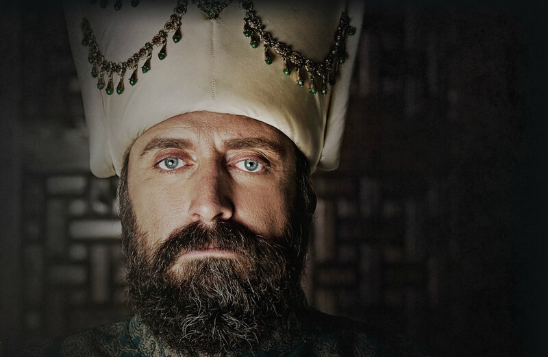 Man with Beard and Turban — White