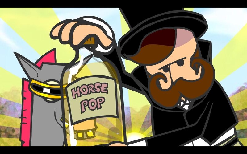Man with Beard Holding Bottle