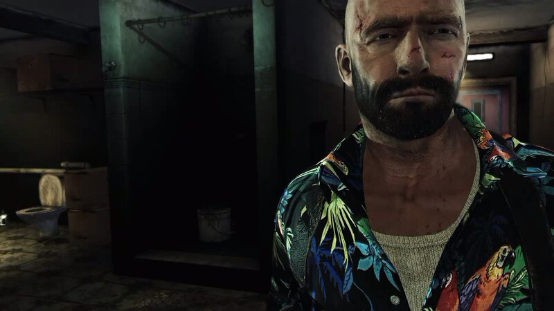 Man with Beard in Bathroom