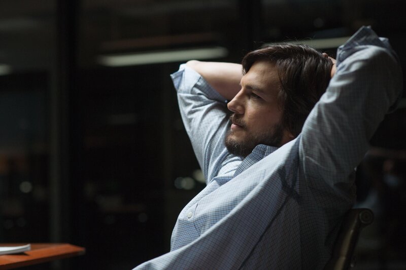 Man with Beard in Chair — Blue