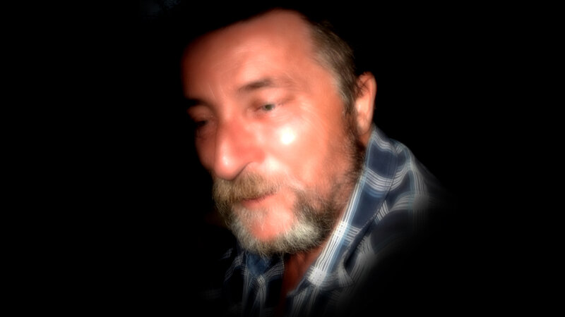 Man with Beard in Dark