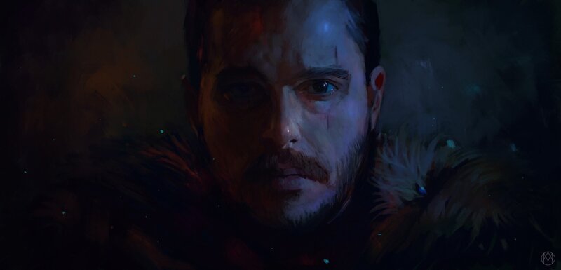 Man with Beard in Fur Cloak