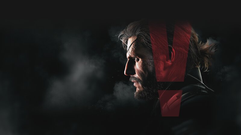 Man with Beard in Profile — Black, Dramatic, Digital Art