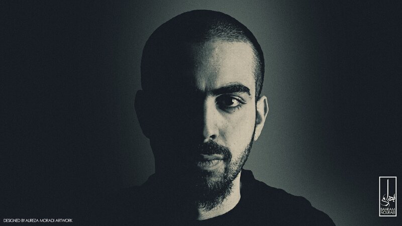 Man with Beard in Shadow — Black, Dramatic, Photograph, Logo