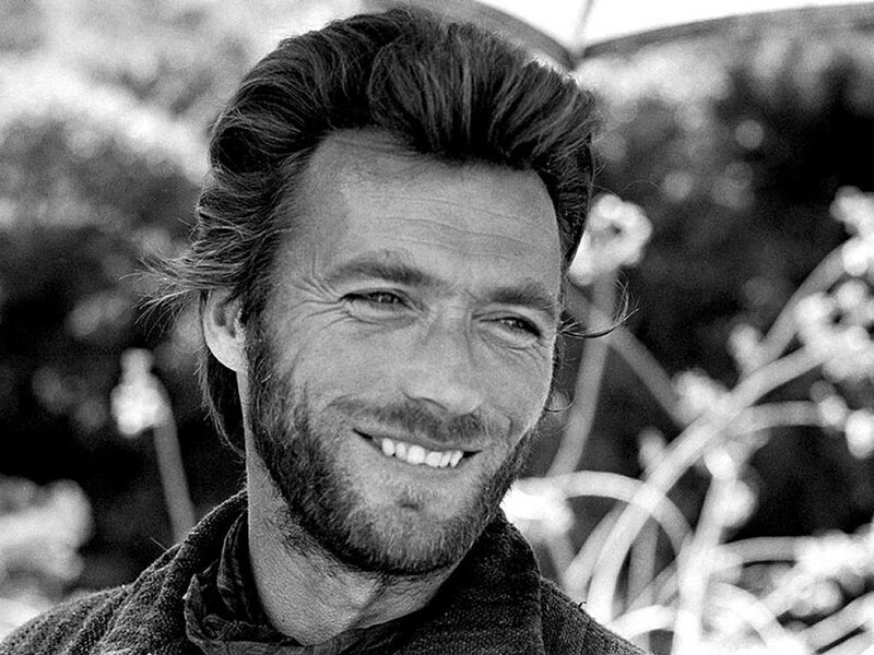 Man with Beard Smiling — Black