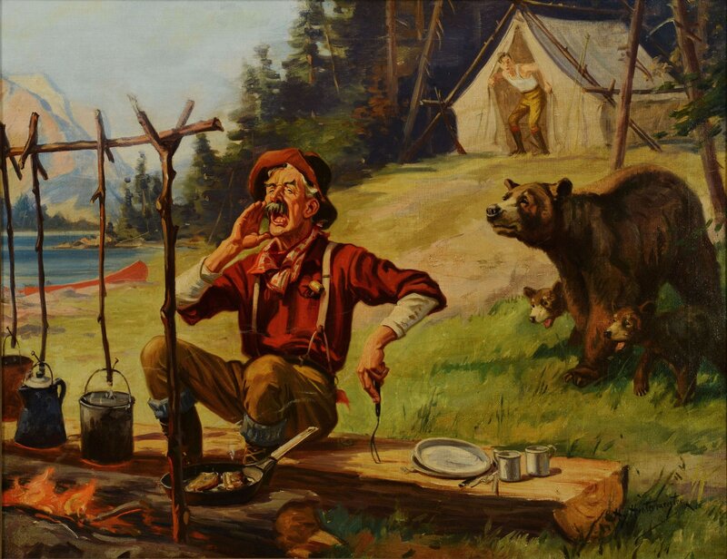 Man with Bears