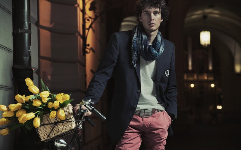 Man with Bicycle