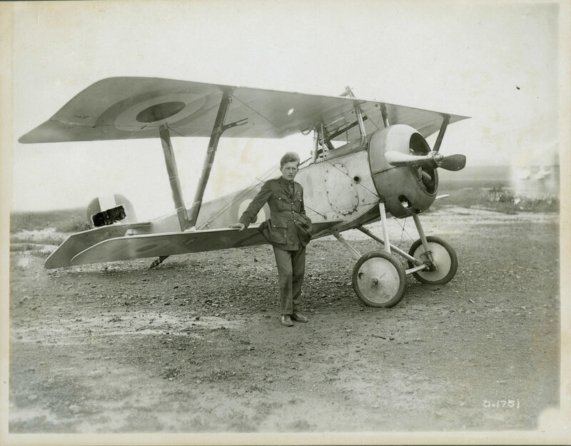 Man with Biplane