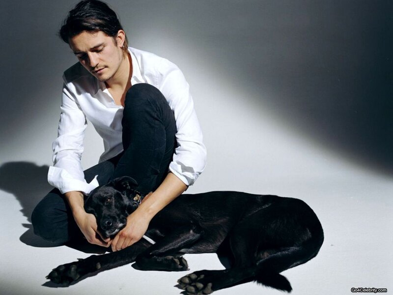 Man with Black Dog — Dramatic