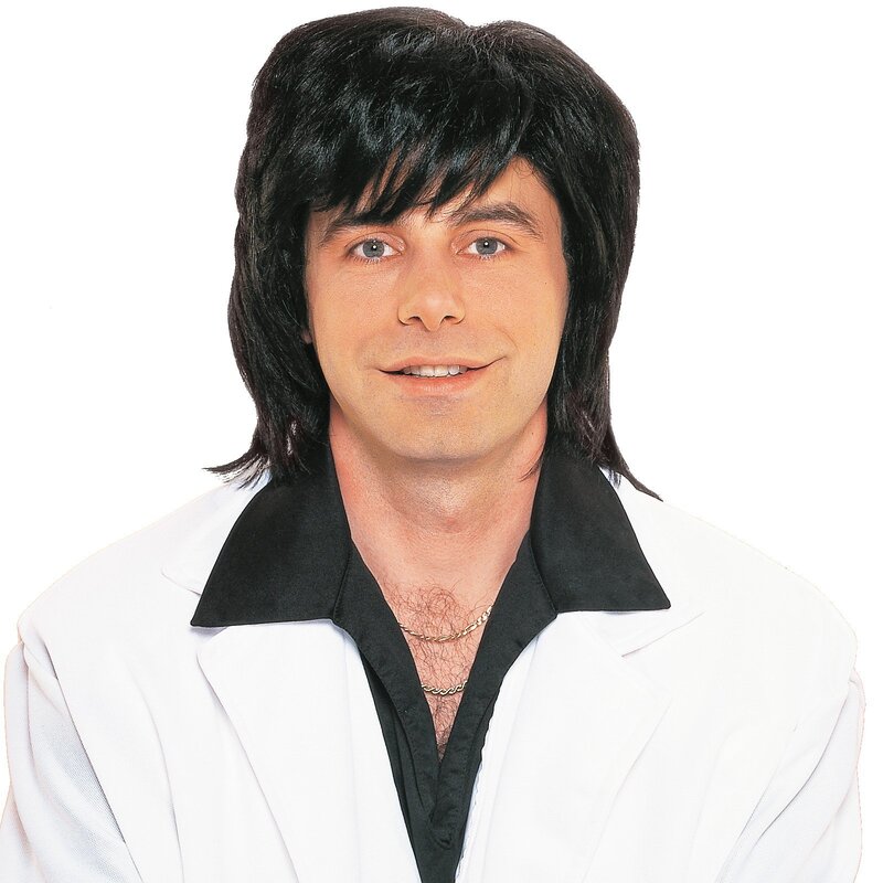 Man with Black Wig