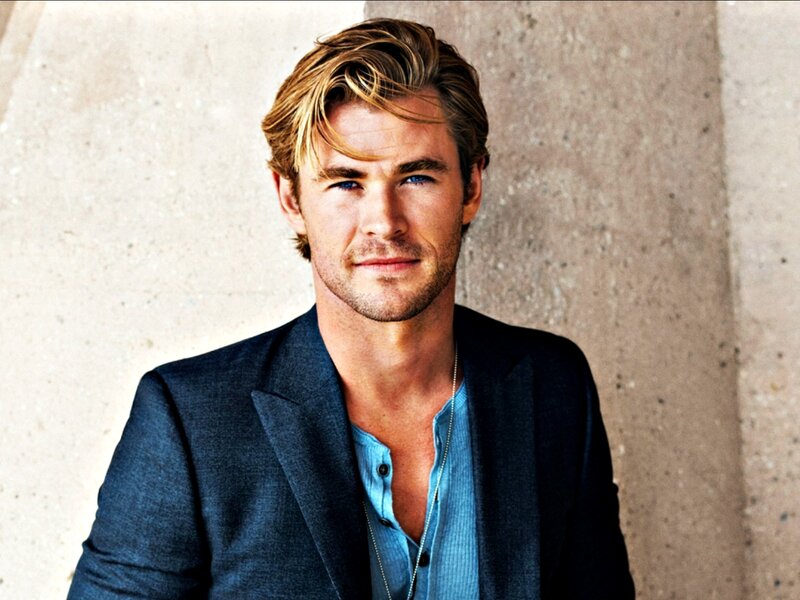 Man with Blond Hair — Blue