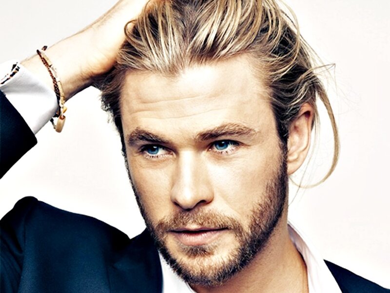 Man with Blond Hair — White, Confident